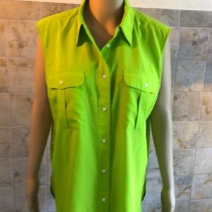 Ralph Lauren Silky feel sleeveless shirt